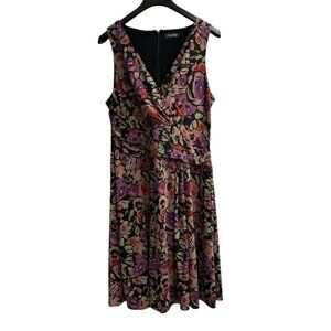 Ralph Lauren Floral Midi Dress - Purple and Pink